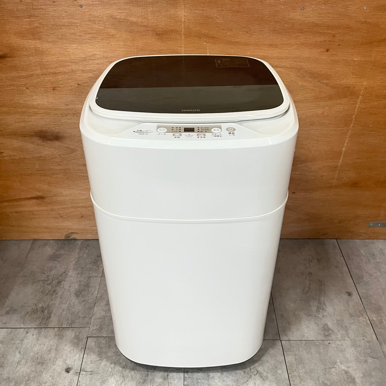 縦型洗濯機　YAMAZEN 山善　2023年製　3.8kg