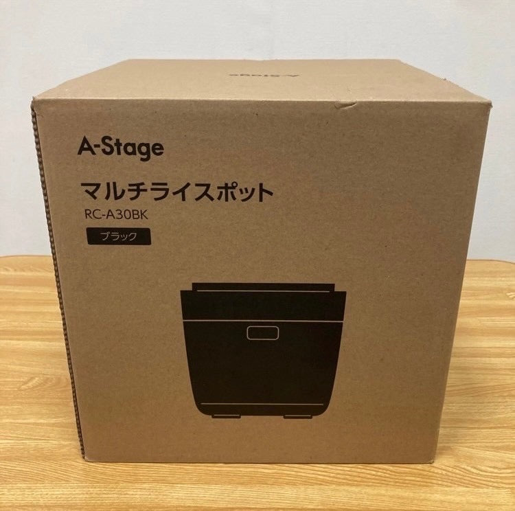 炊飯器　マルチライスポット　A-Stage エーステージ　ブラック