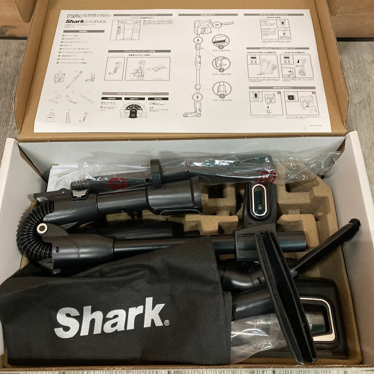 掃除機　コードレスクリーナー　Shark シャーク　EVO FLEX S10